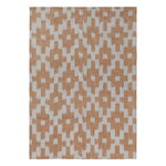 Ferm Living Canovaccio Ikat, blu nebbia - terracotta