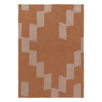 Ferm Living Canovaccio Ikat, terracotta - azzurro nebbia
