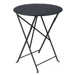 Patio tables, Bistro table, 60 cm, anthracite, Black