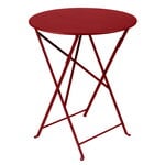 Tables de jardin, Table Bistro, 60 cm, rouge piment, Rouge