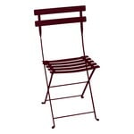 Patio chairs, Bistro Metal chair, black cherry, Red