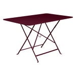 Patio tables, Bistro table, 117 x 77 cm, black cherry, Red