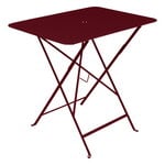 Patio tables, Bistro table, 77 x 57 cm,  black cherry, Red