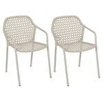 Croisette dining armchair, 2 pcs, clay grey