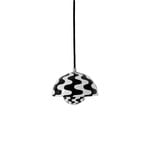Pendant lamps, Flowerpot VP10 pendant, black - white, Black & white