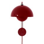 , Flowerpot VP8 wall lamp, vermilion red, Red