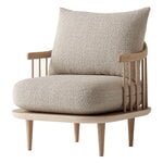 Armchairs & lounge chairs, Fly SC10 lounge chair, white oiled oak - Karakorum 003, Beige