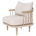 Armchairs & lounge chairs, Fly SC10 lounge chair, white oiled oak - Sonar3 113, Beige