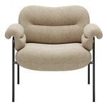 Fauteuils, Fauteuil lounge Bollo, Main Line Flax 20 - noir, Beige