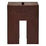 Form & Refine Monolith side table, dark brown ash