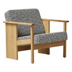Form & Refine Block lounge chair, oiled oak - Kvadrat Zero 0004