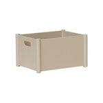 Pillar storage box, medium, warm grey