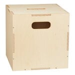 Storage containers, Cube storage box, birch, Natural