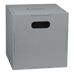 Cube storage box, grey