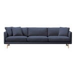 Sofas, Calmo sofa 80, 3-seater, lacquered oak - Sunniva 783, Gray