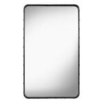 Miroirs muraux, Miroir rectangulaire Adnet, 65 x 115 cm, noir, Noir
