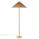 , Tynell 9602 floor lamp, brass - bamboo, Gold