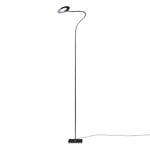 Catellani & Smith Giulietta floor lamp, silver - black ring