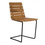 Patio chairs, Grinda chair, teak - black steel, Brown