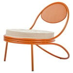 GUBI Copacabana lounge chair, orange - Limonta Leslie 40