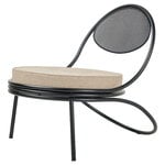 Outdoor lounge chairs, Copacabana lounge chair, black - Limonta Lorkey 41, Black