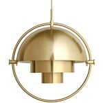 Pendant lamps, Multi-Lite pendant, brass, Gold