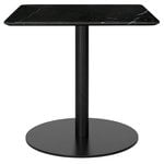 Coffee tables, GUBI 1.0 lounge table, 60x60 cm, black - black marble, Black