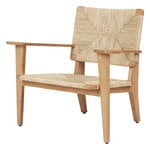 F-Chair Outdoor lounge chair, natural - teak