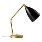 Gräshoppa table lamp, black, glossy