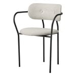 Ruokapöydän tuolit, Coco tuoli käsinojilla, matta musta - Eero Special FR 106, Valkoinen