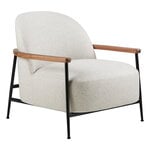 GUBI Sejour lounge chair with armrests, walnut-black-Flair Sp FR 201