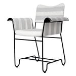 Chaises de jardin, Chaise Tropique, noir classique - Leslie Stripe 20, Blanc