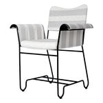 GUBI Chaise Tropique, noir classique - Leslie Stripe 20