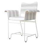 Tropique chair, classic white - Leslie Stripe 20