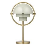 GUBI Multi-lite portable table lamp, brass - pastel grey