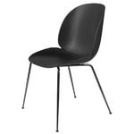Beetle chair, black chrome - black