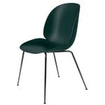 Dining chairs, Beetle chair, black chrome - green, Green