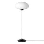 Lampade da terra, Lampada da terra Stemlite, 110 cm, dimmerabile, cromo nero, Bianco