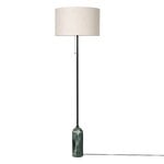 GUBI Gravity floor lamp, emerald marble - canvas