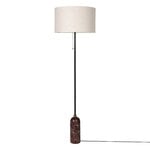 GUBI Gravity floor lamp, maroon marble - canvas