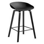 Barhocker und -stühle, About a Stool AAS32, 65 cm, Eiche lackiert, Schwarz - schwarze F, Schwarz Barhocker und -stühle, About a Stool AAS32, 65 cm, Eiche lackiert, Schwarz - schwarze F, Schwarz
