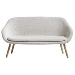 Sofas, About A Lounge AAL Sofa, lacquered oak - Coda 100, Beige