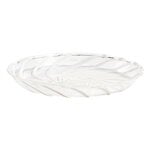 Plates, Spin saucer, 2 pcs, clear - white, White