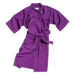 Waffle bathrobe, one size, vibrant purple