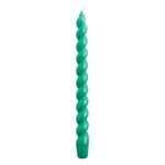 Candles, Long Spiral candle, green, Green