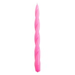 Soft Twist candle, dark pink