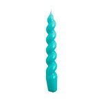 Candles, Spiral candle, green aqua, Turquoise