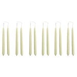 Candles, Mini Conical candles, set of 12, light green, Green