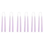 Candles, Mini Conical candles, set of 12, lilac, Purple