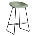 HAY Tabouret About A Stool AAS38, 64 cm, noir - vert poussière